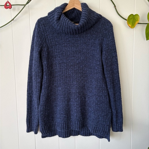 Hilary Radley Blue Turtleneck Sweater | Size Medium - Picture 1 of 3